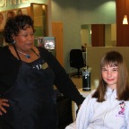 Dessy donated her hair to Locks of Love