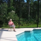 Mom relaxing at our house