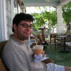 Michael enjoying a smoothie in Key West 